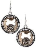 Dog Paw Print Earrings