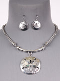 Sand Dollar Necklace Set