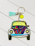 Retro Car Keychain