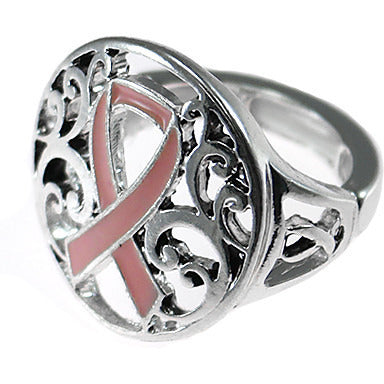 Pink Ribbon Ring