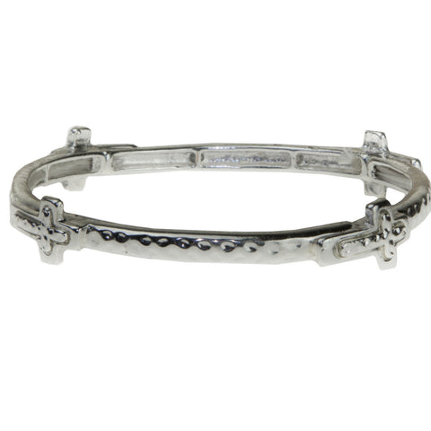 Silver Cross Bracelet