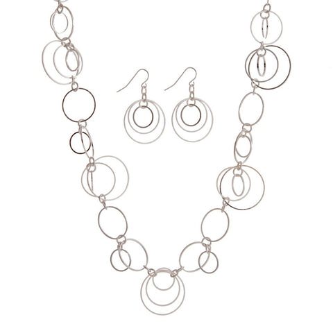 Silver Necklace Set