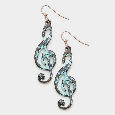 Treble Clef Earrings