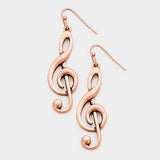 Treble Clef Earrings