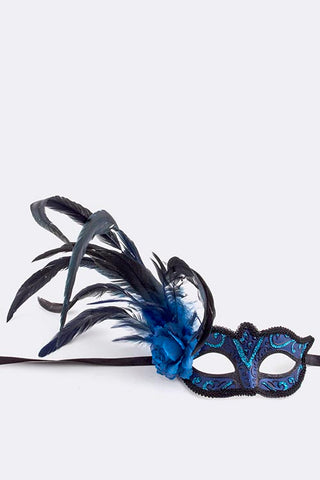 Mardi Gras Parade Mask & Feathers Black – Timeless Treasures – Fort Worth  Fabric Studio