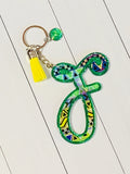 Cursive Letter Keychain