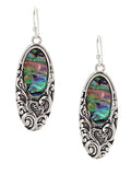 Abalone Filigree Earrings