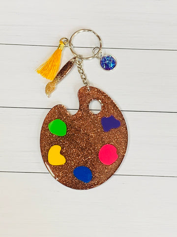 Artist Palette Keychain