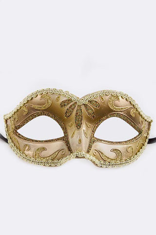Gold Mardi Gras Mask