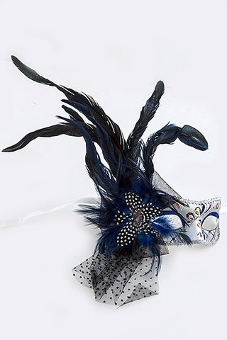 Blue Mardi Gras Mask