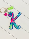 Cursive Letter Keychain