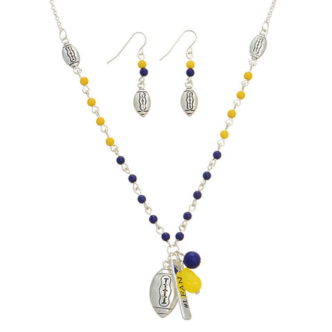 Football Necklace Set
