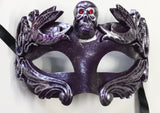 Men’s Purple and Silver Mardi Gras Mask