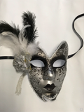 Silver and Black Mardi Gras Mask