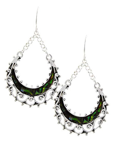 Filigree Abalone Earrings