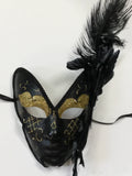 Black and Gold Mardi Gras Mask