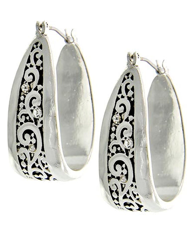 Oval Hoop Earrings