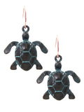 Patina Turtle Earrings