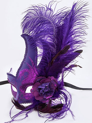 Purple Mardi Gras Mask
