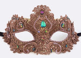 Copper Lace Mardi Gras Mask