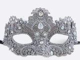 Silver Lace Mardi Gras Mask