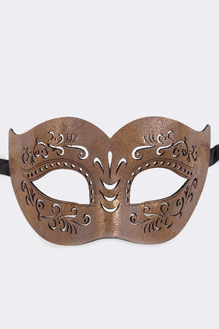 Leather Style Mardi Gras Mask