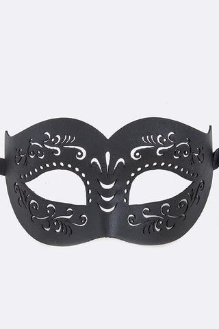 Leather Style Mardi Gras Mask