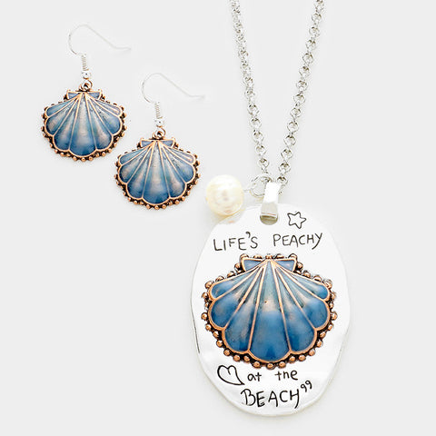 Life is Peachy at the Beach Necklace Set