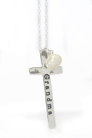 Grandma Cross Necklace