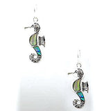 Abalone Seahorse Earrings