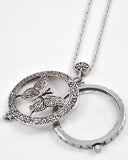 Butterfly Magnifying Glass Necklace