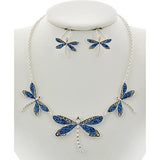 Dragonfly Necklace and Earring Set