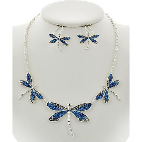 Dragonfly Necklace and Earring Set