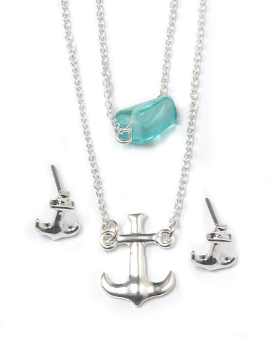 Anchor Necklace Set