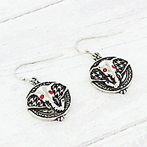 Houndstooth Elephant Earrings