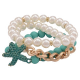 Starfish Multi Strand Bracelet
