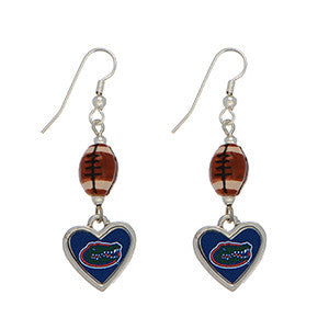 Florida Gators Logo Football Earrings