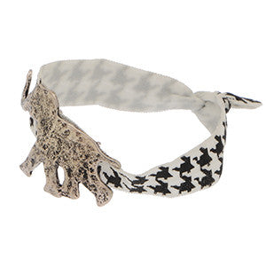 Houndtooth Hair Band/Bracelet