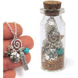 Sea Life Necklace in a Bottle