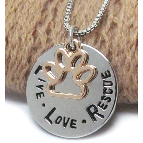Live Love Rescue Necklace