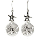 Sand Dollar Starfish Earrings