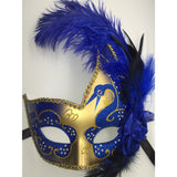 Blue and Gold Mardi Gras Mask