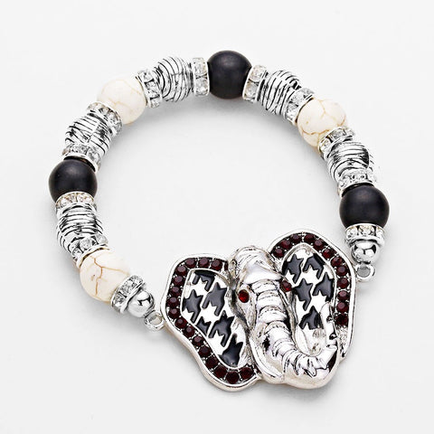 Houndstooth Elephant Bracelet