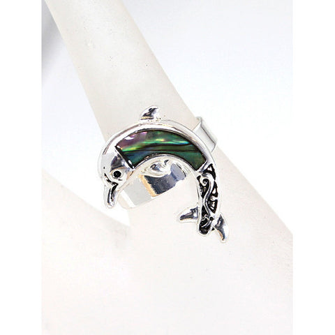 Abalone Dolphin Ring