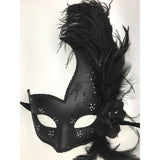 Black Venetian Mardi Gras Mask