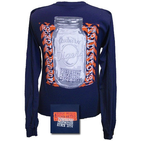 Auburn Tigers Mason Jar Long Sleeve T-Shirt