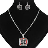 Houndstooth Necklace Set