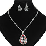 Houndstooth Necklace Set