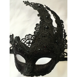 Black Lace Mardi Gras Mask