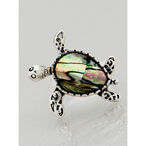 Abalone Turtle Ring